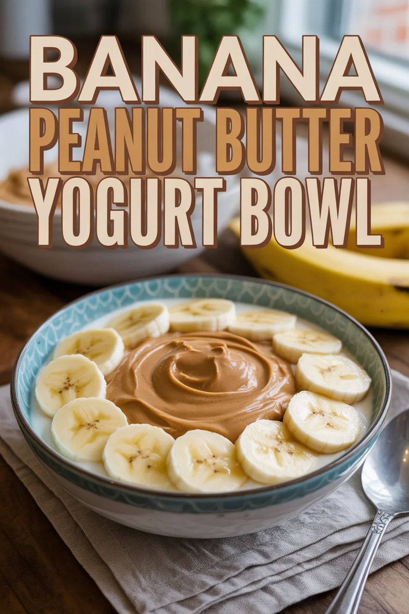 Banana Peanut Butter Yogurt Bowl