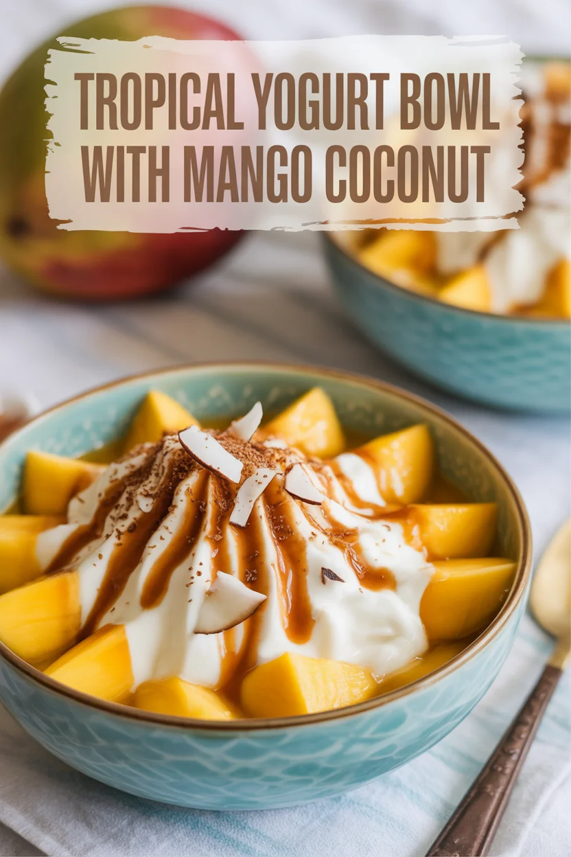 Tropical Yogurt Bowl with Mango Coconut