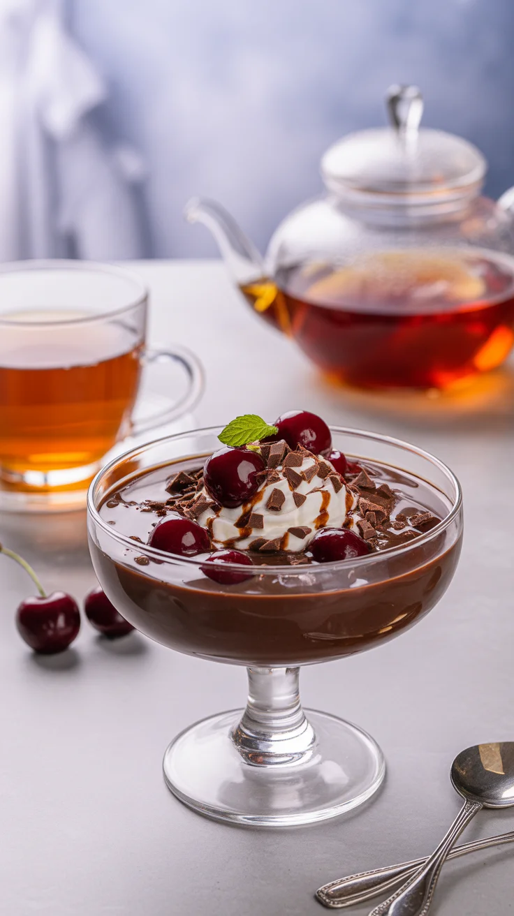 Yogurt Chocolate Cherry Parfait