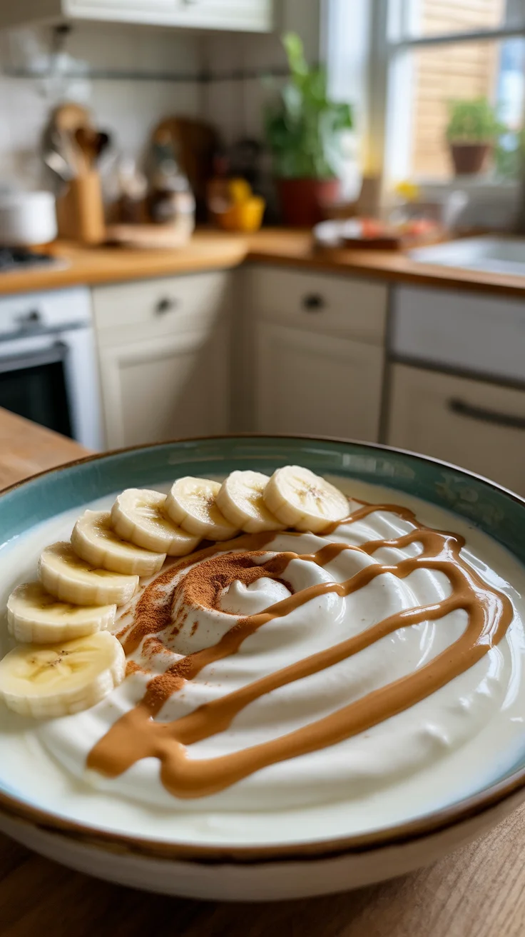 Banana Peanut Butter Yogurt Bowl