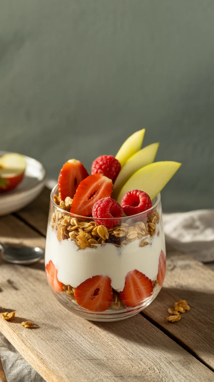 Greek Yogurt Parfait with Honey and Berries