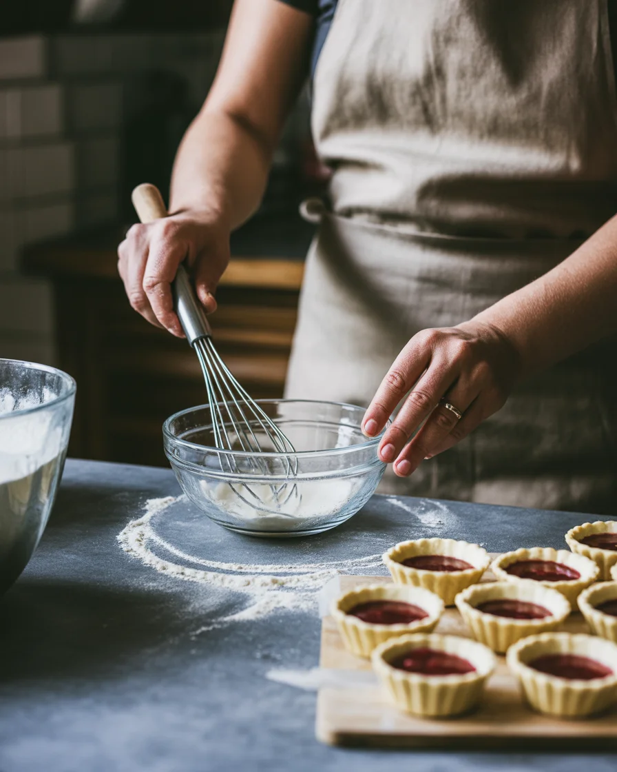 Raspberry Jam Tartlets with Coconut Crumble