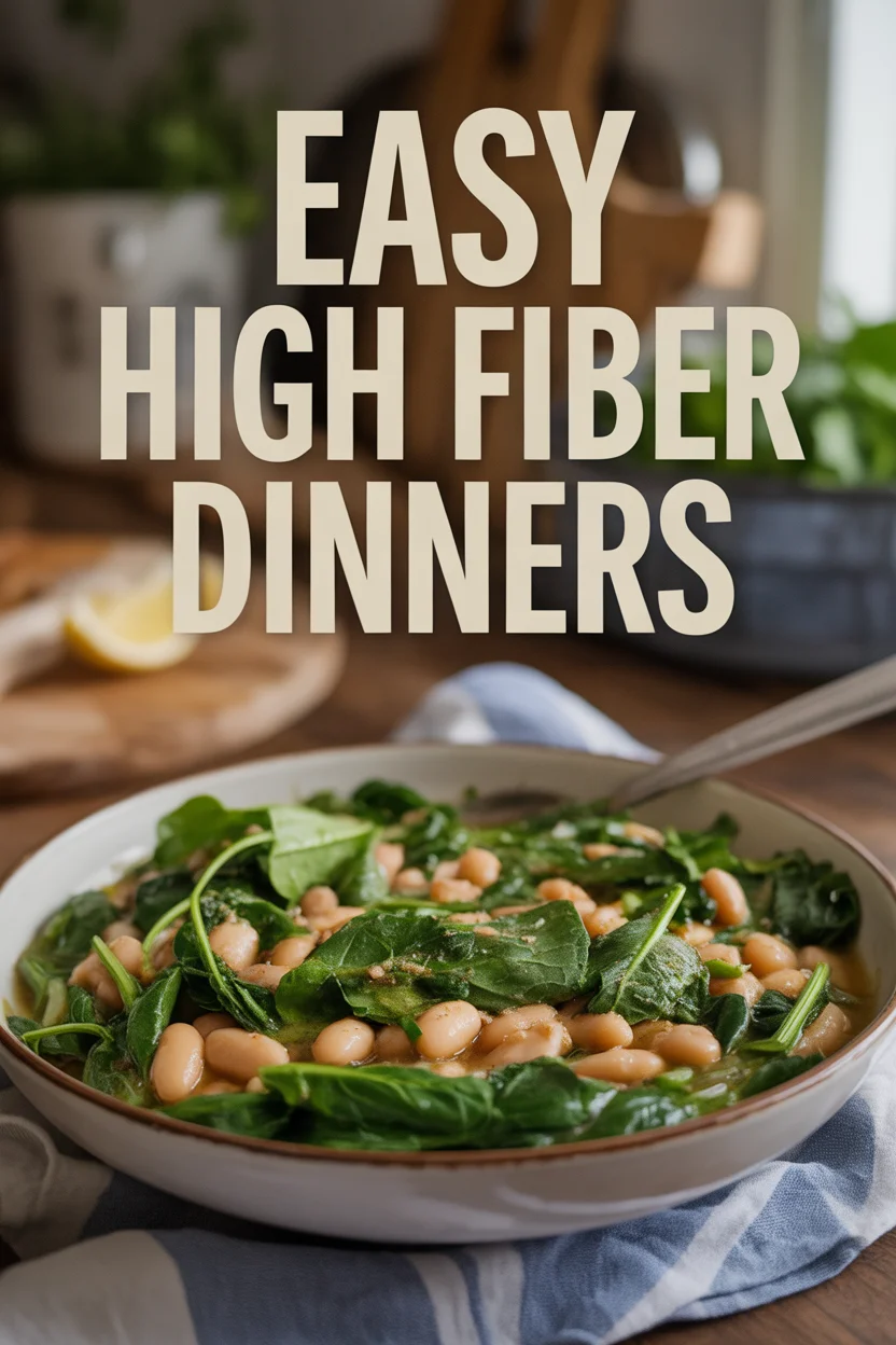 easy high fiber dinners