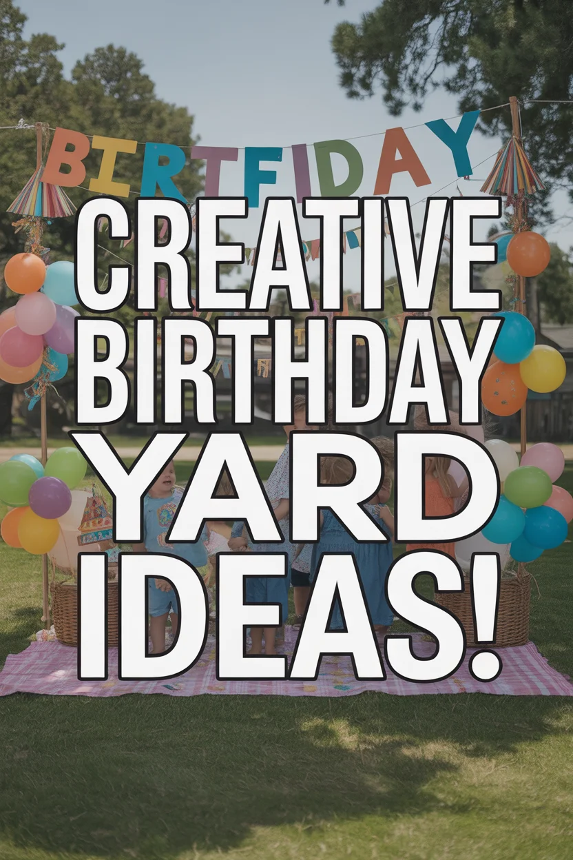 yard decorations for birthdays