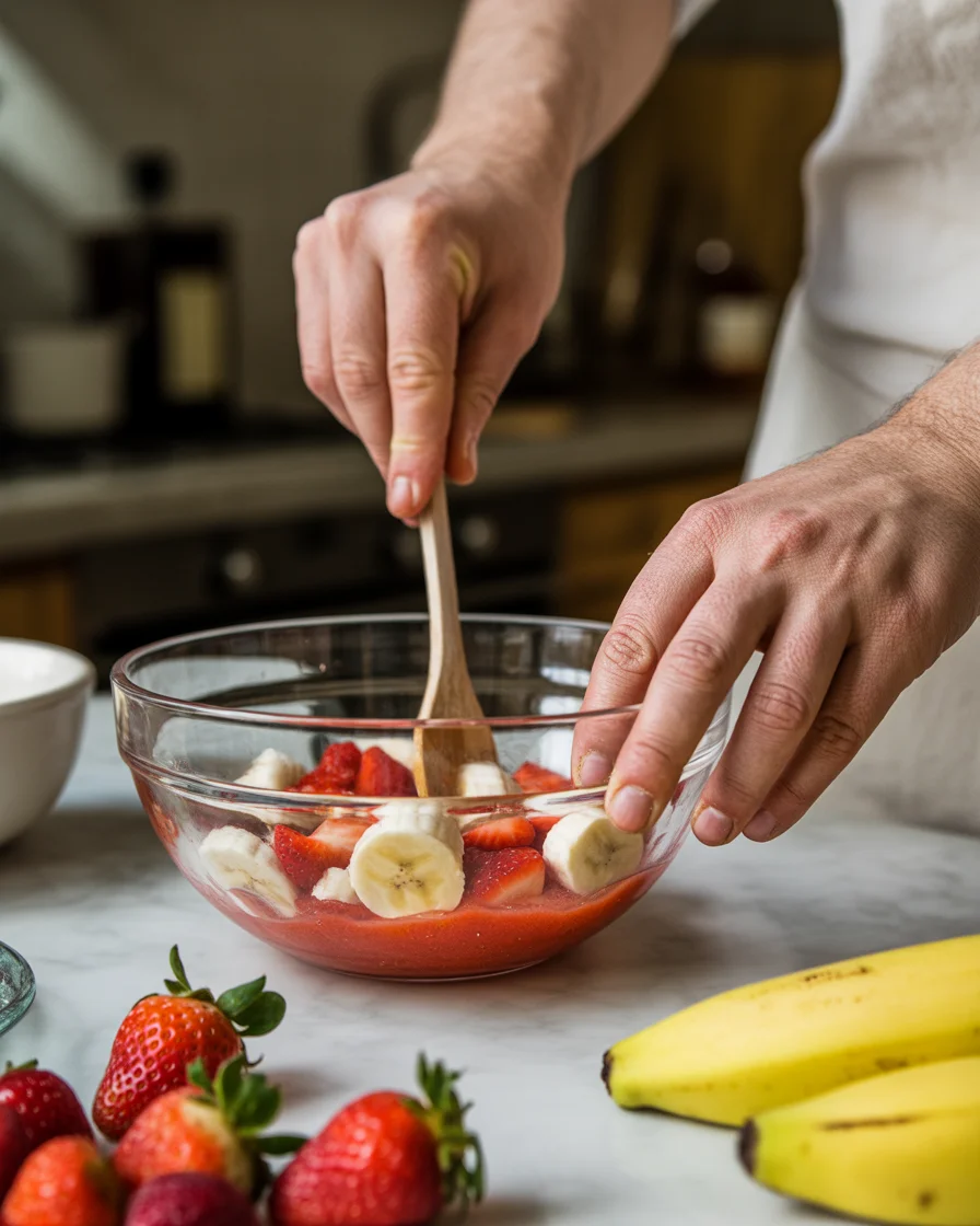 Strawberry-Banana Cheesecake Salad