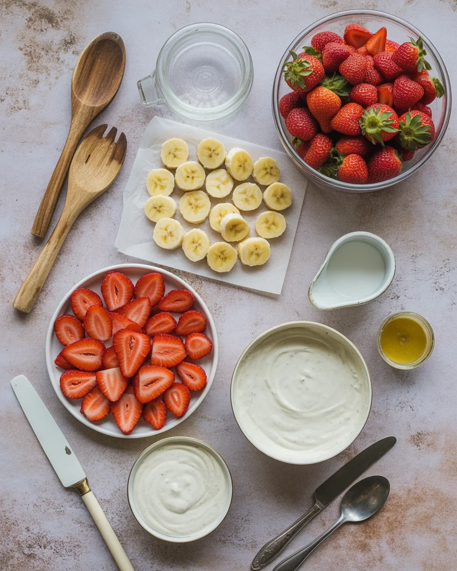 Strawberry-Banana Cheesecake Salad