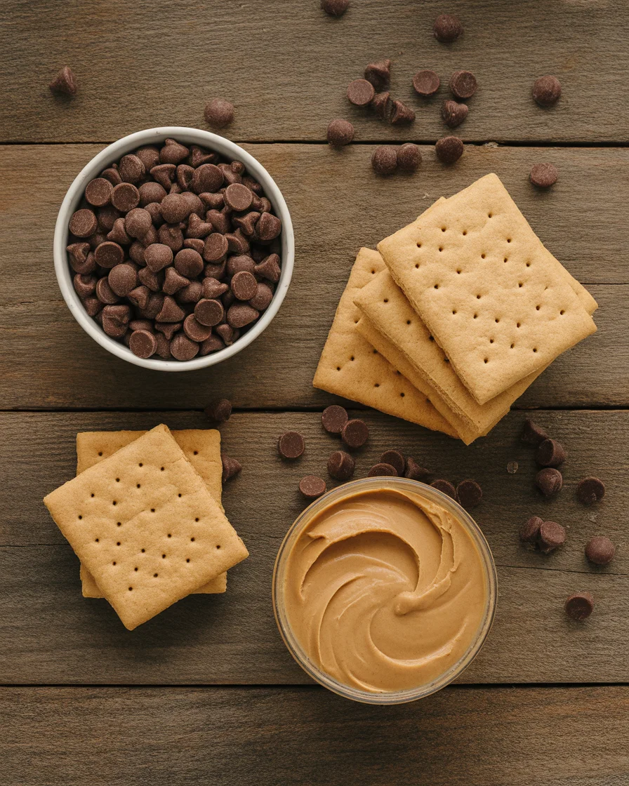 No-Bake Buckeye Graham Crackers