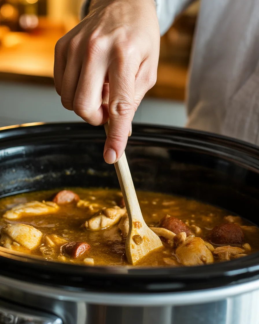 Slow Cooker Creole Chicken and Sausage