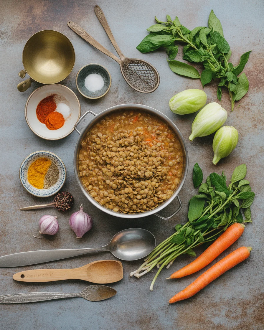 Crockpot Red Curry Lentils