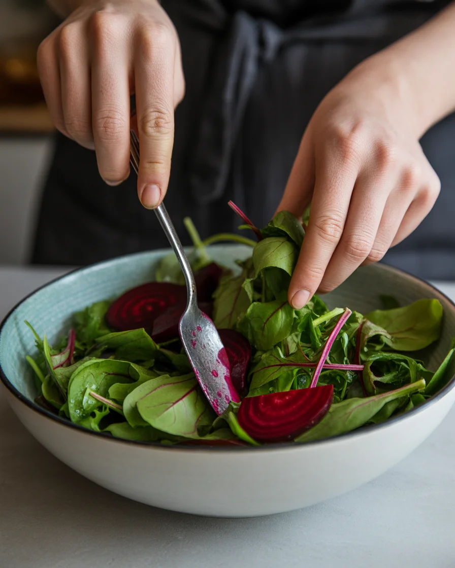 Roasted Beet Salad with Goat Cheese and Pistachios