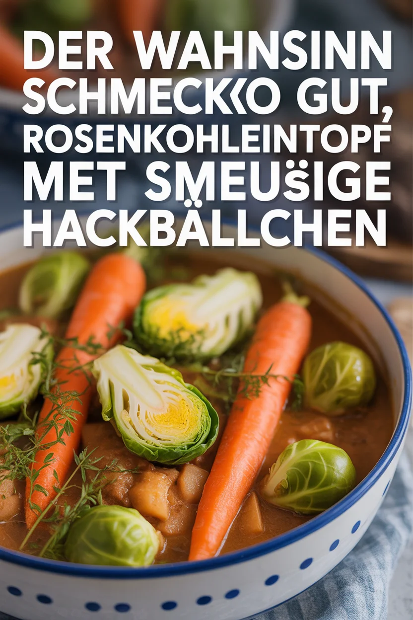 Der Wahnsinn schmeckt sooo gut, Rosenkohleintopf met smeuïge Hackbällchen