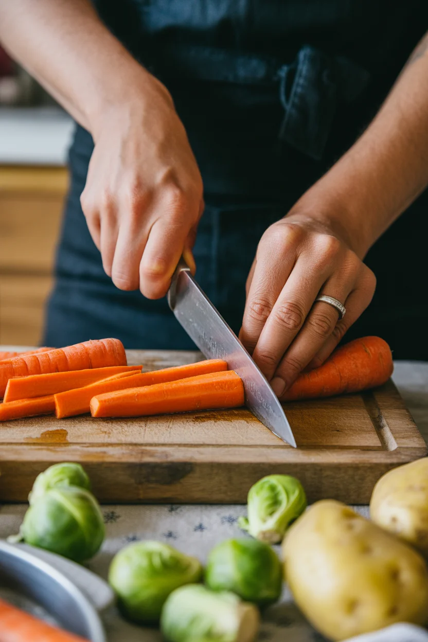 Der Wahnsinn schmeckt sooo gut, Rosenkohleintopf mit Hackbällchen