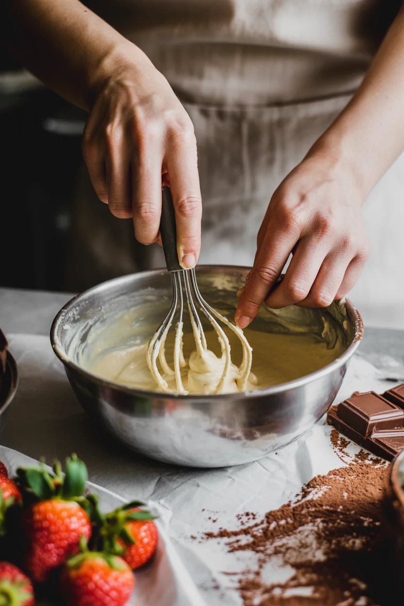 Heerlijke Erdbeer-yogurette-torte-mit-nussboden bakken