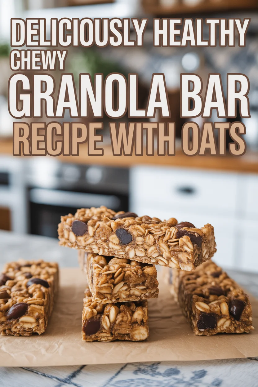 Healthy Chewy Granola Bar Recipe With Oats