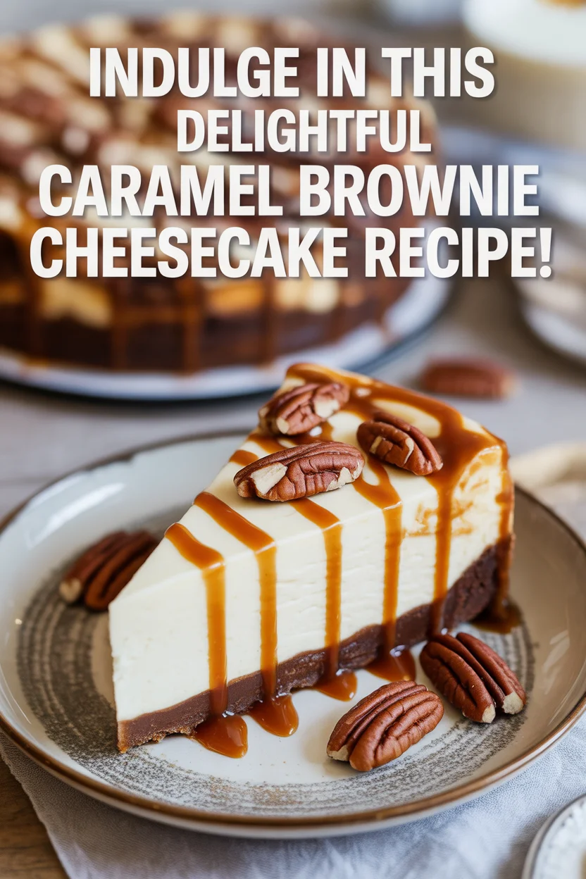 Caramel Brownie Cheesecake