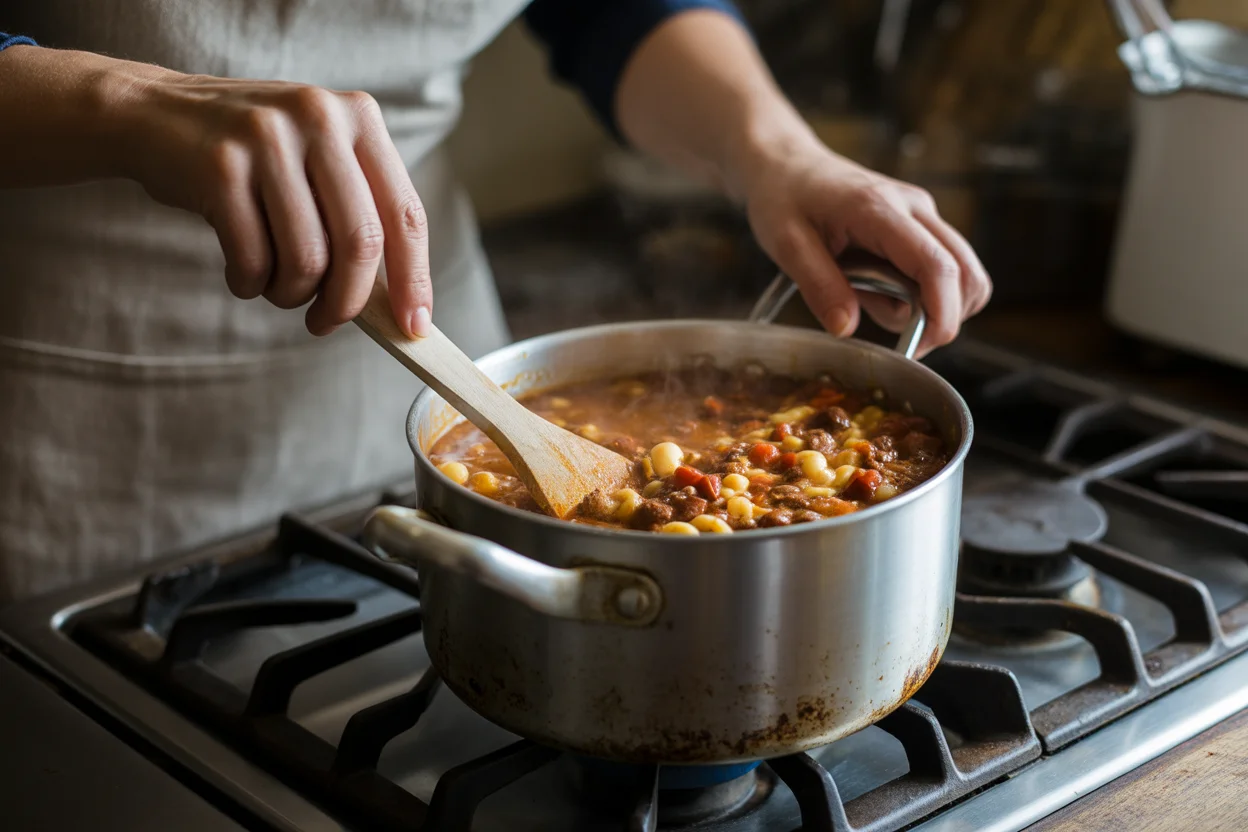 Quick and Easy One Pot Chili Mac Healthy Dinner Recipe!