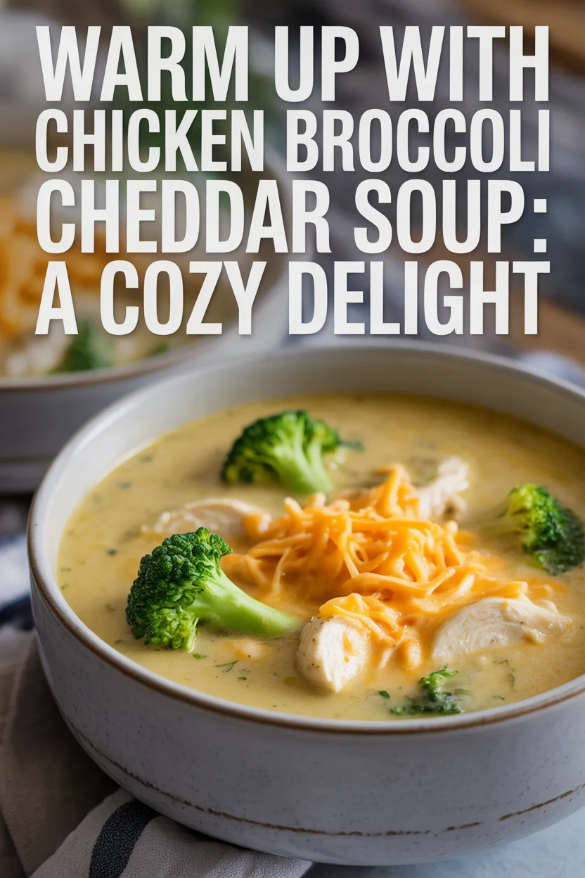 Warm Up with Chicken Broccoli Cheddar Soup: A Cozy Delight 10 Warm Up with Chicken Broccoli Cheddar Soup: A Cozy Delight