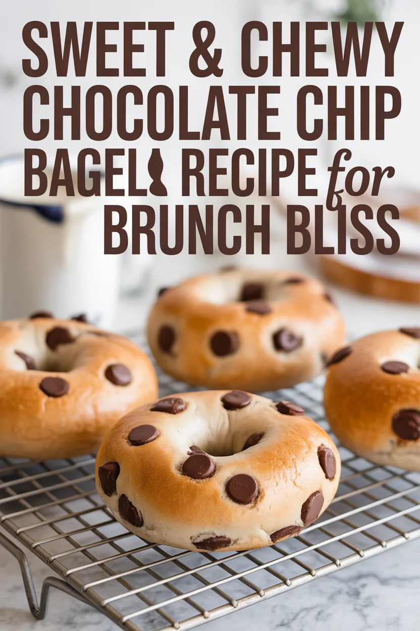 Sweet & Chewy Chocolate Chip Bagel Recipe for Brunch Bliss