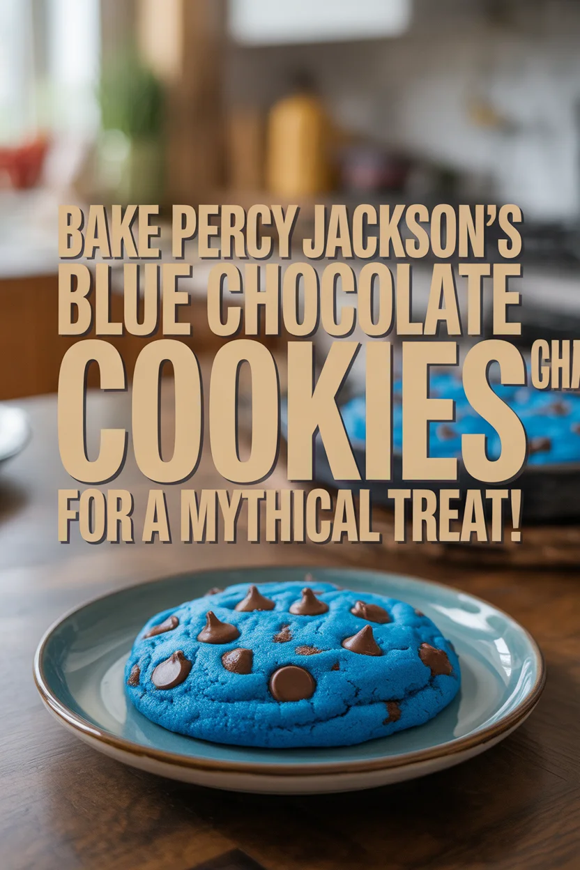 Bake Percy Jackson's Blue Chocolate Chip Cookies for a Mythical Treat!
