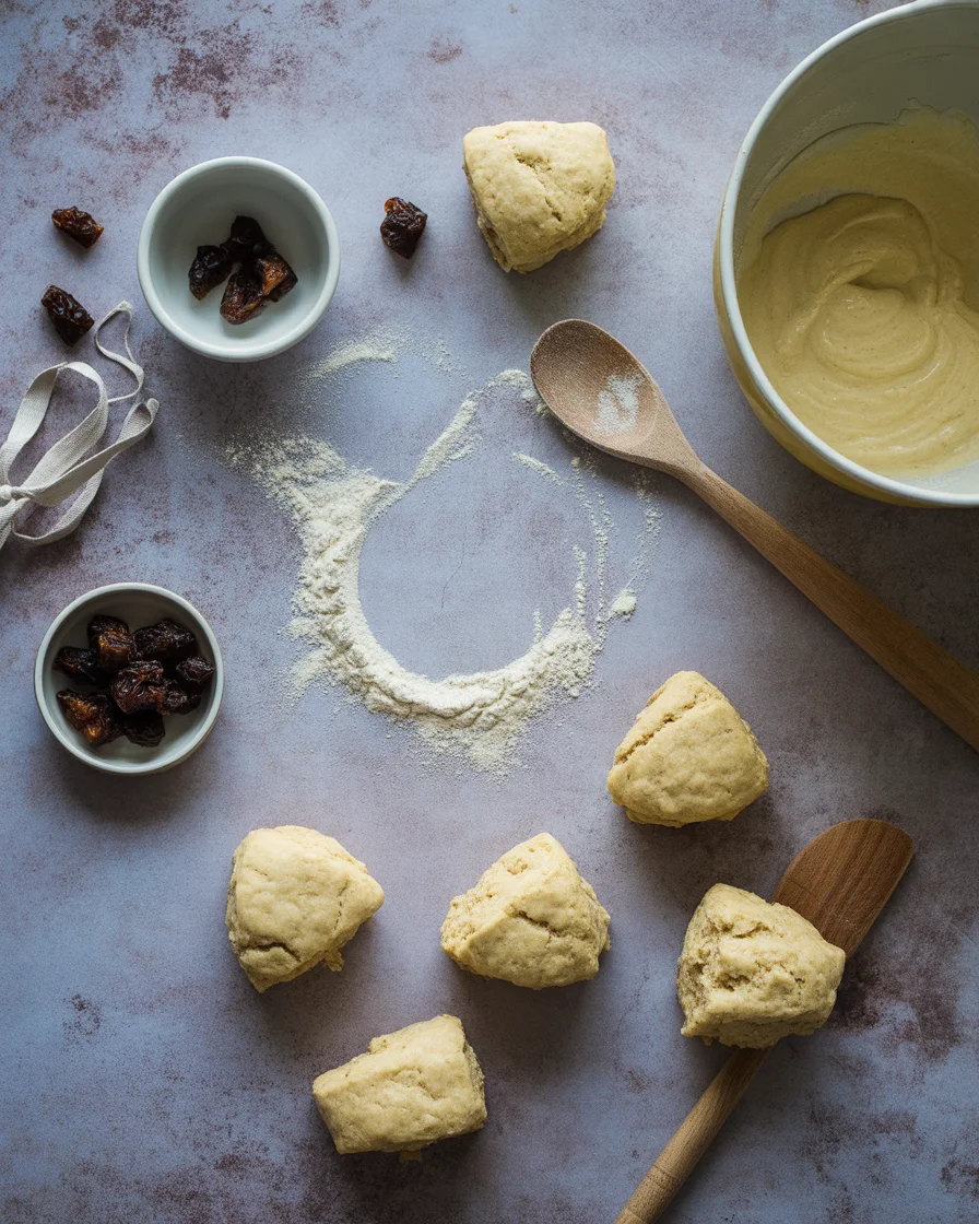 vanilla date scones
