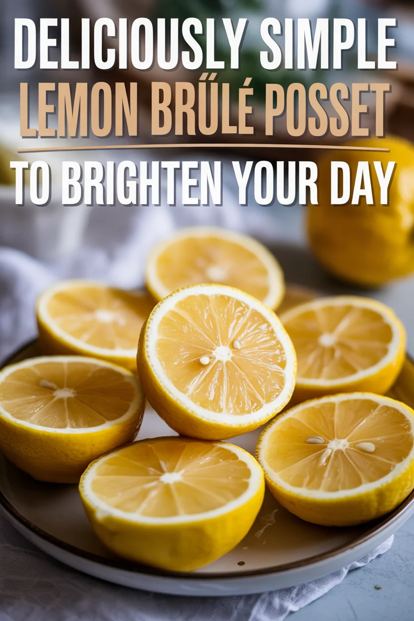 Deliciously Simple Lemon Brûlée Posset to Brighten Your Day