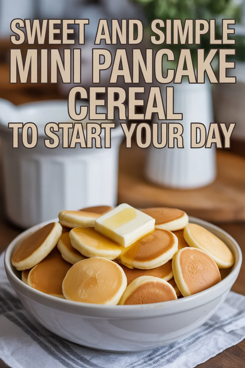 Sweet and Simple Mini Pancake Cereal to Start Your Day