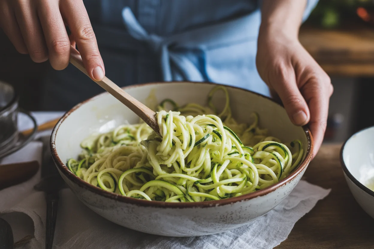 Mouthwatering Garlic Butter Zucchini Noodles in Just 10 Minutes 7 Garlic butter zucchini noodles