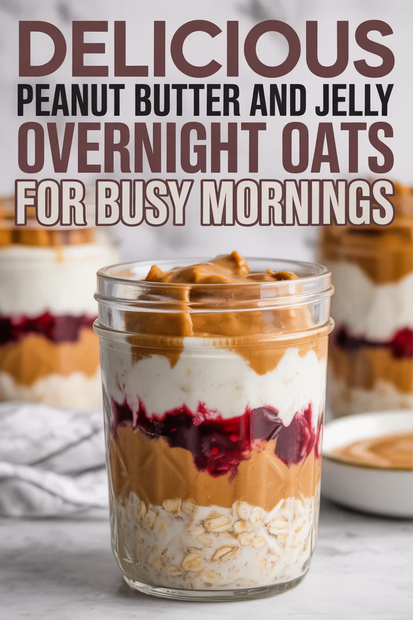 Peanut Butter and Jelly Overnight Oats
