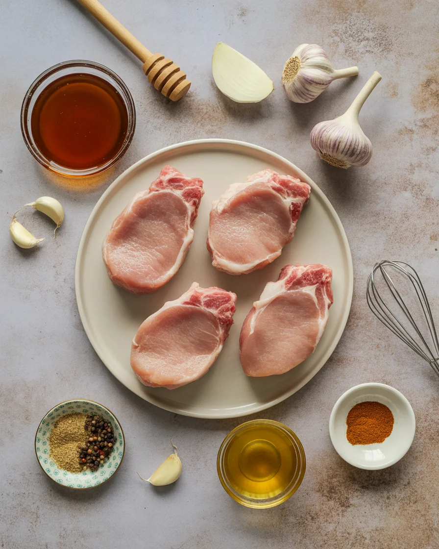 Easy Honey Garlic Boneless Pork Chops