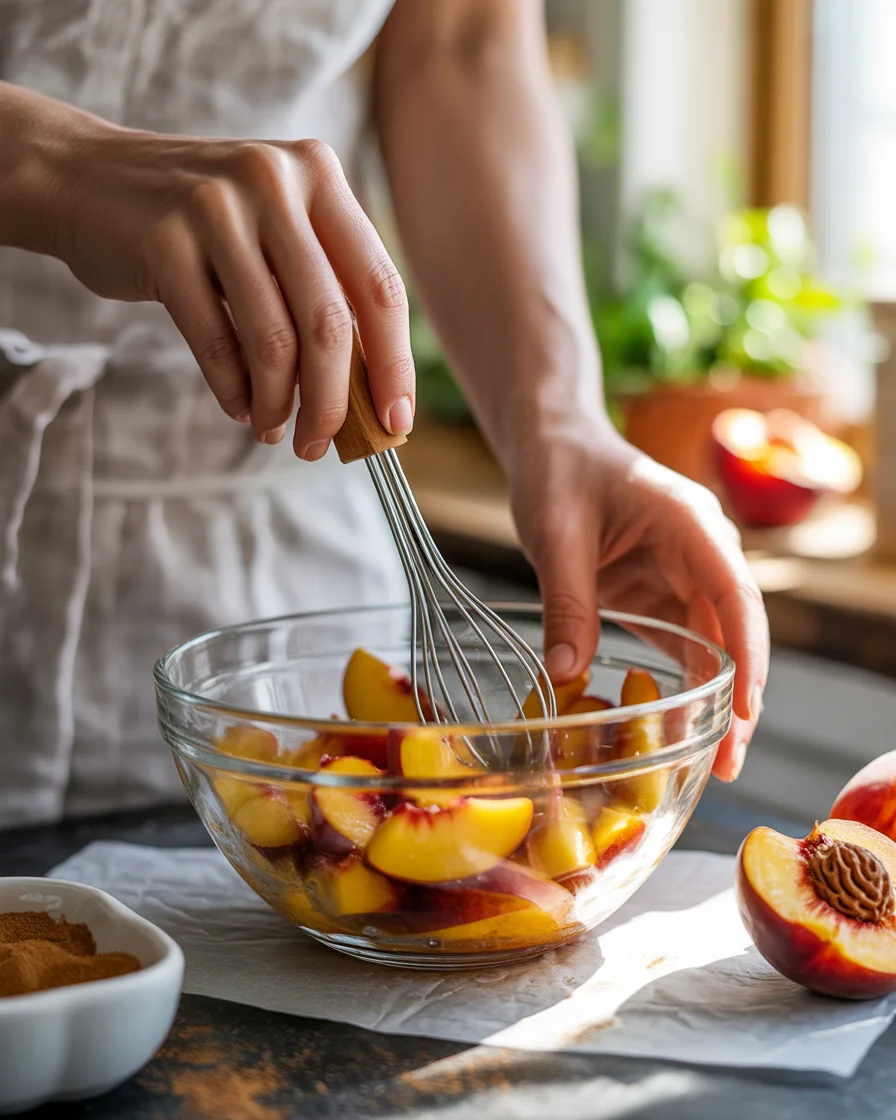 3-Ingredient Peach Cobbler Dump Cake