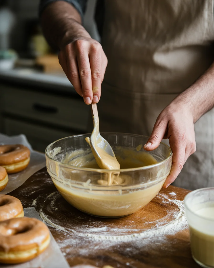 Old Fashioned Sour Cream Glazed Donuts