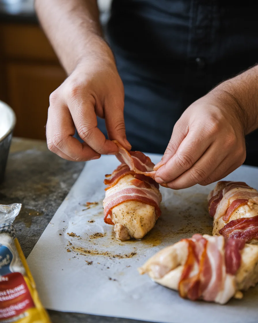 Deliciously Easy Bacon Wrapped Chicken