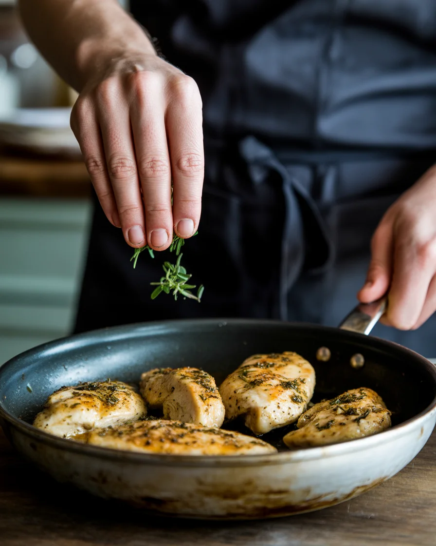 Savory Chicken Paillard Recipe with Zesty Herb Sauce
