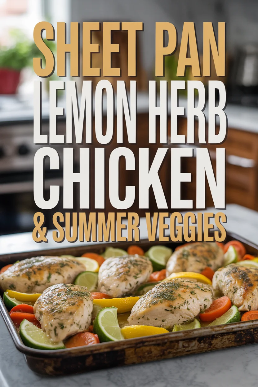 Sheet Pan Lemon Herb Chicken & Summer Veggies