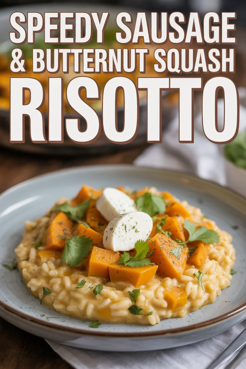 Speedy Sausage & Butternut Squash Risotto
