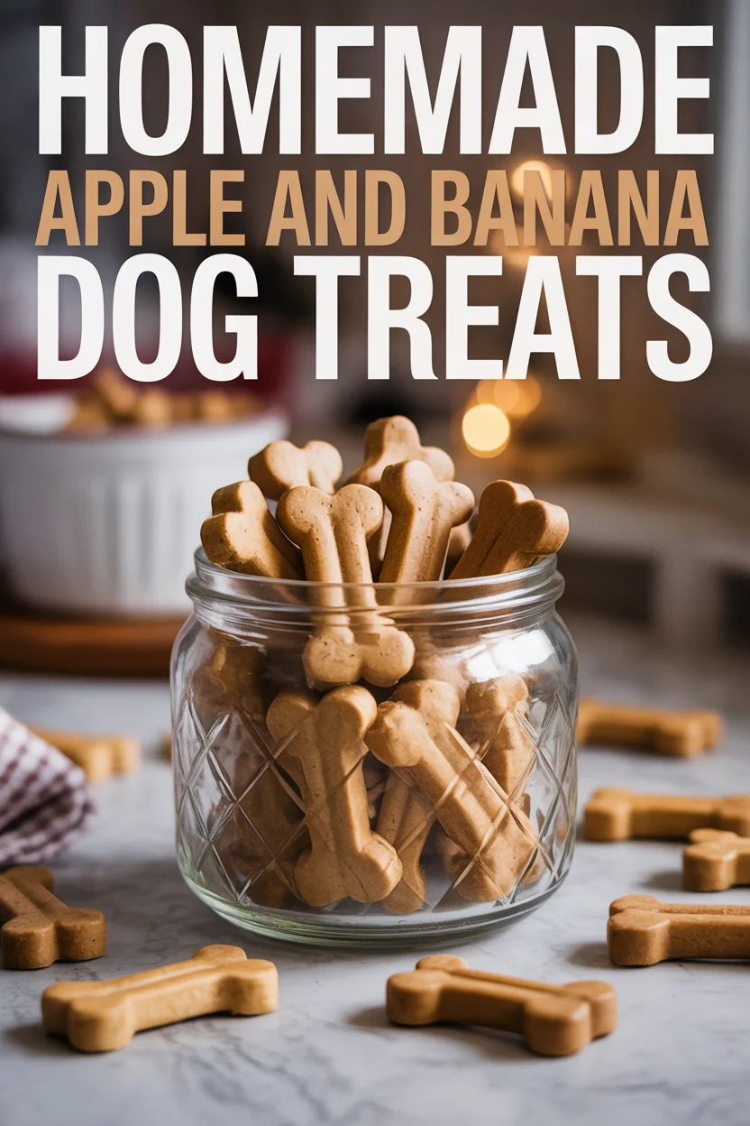 Homemade Apple and Banana Dog Treats
