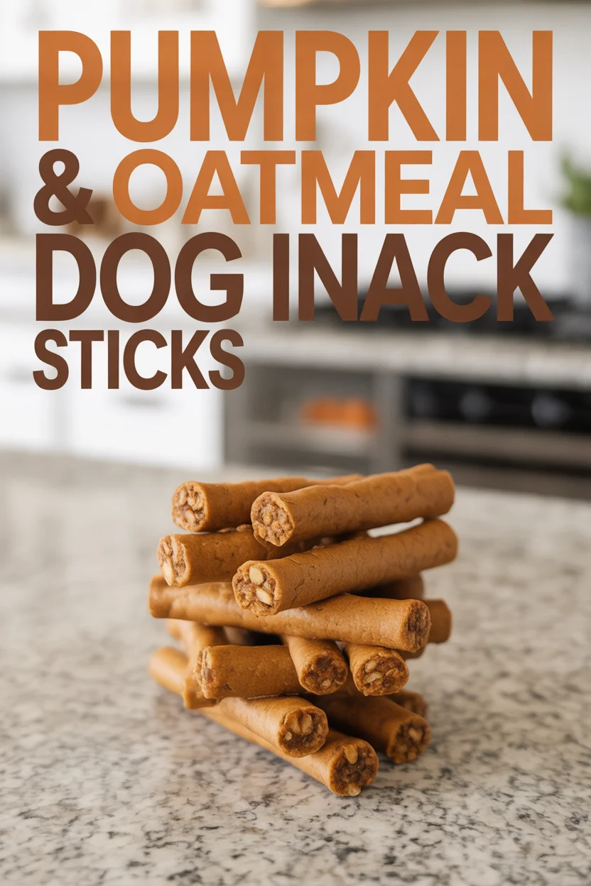 Pumpkin & Oatmeal Dog Snack Sticks
