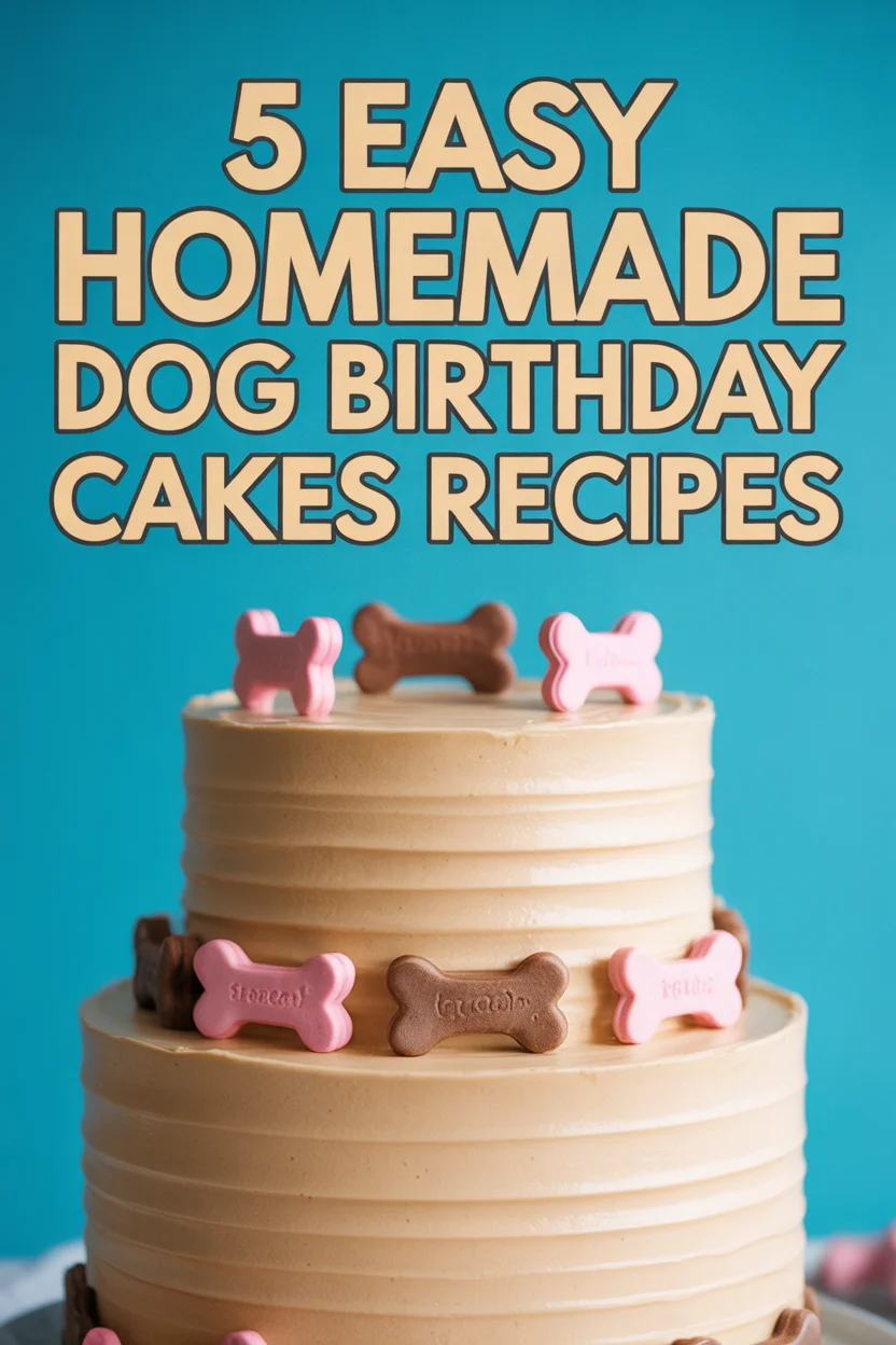 5 Easy Homemade Dog Birthday Cakes Recipes