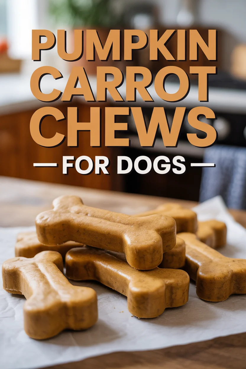 Pumpkin Carrot Chews for Dogs