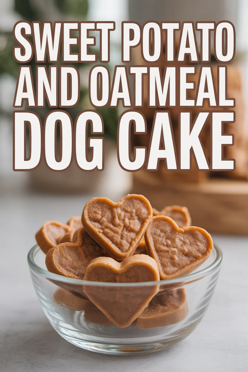 Sweet Potato and Oatmeal Dog Cake