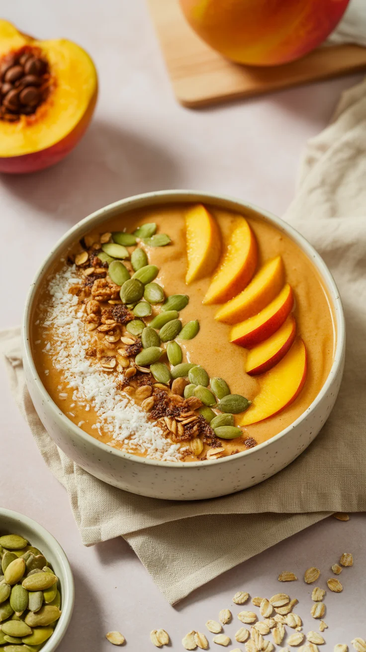 Spiced Pumpkin Pie Coconut Water Kefir Smoothie Bowl