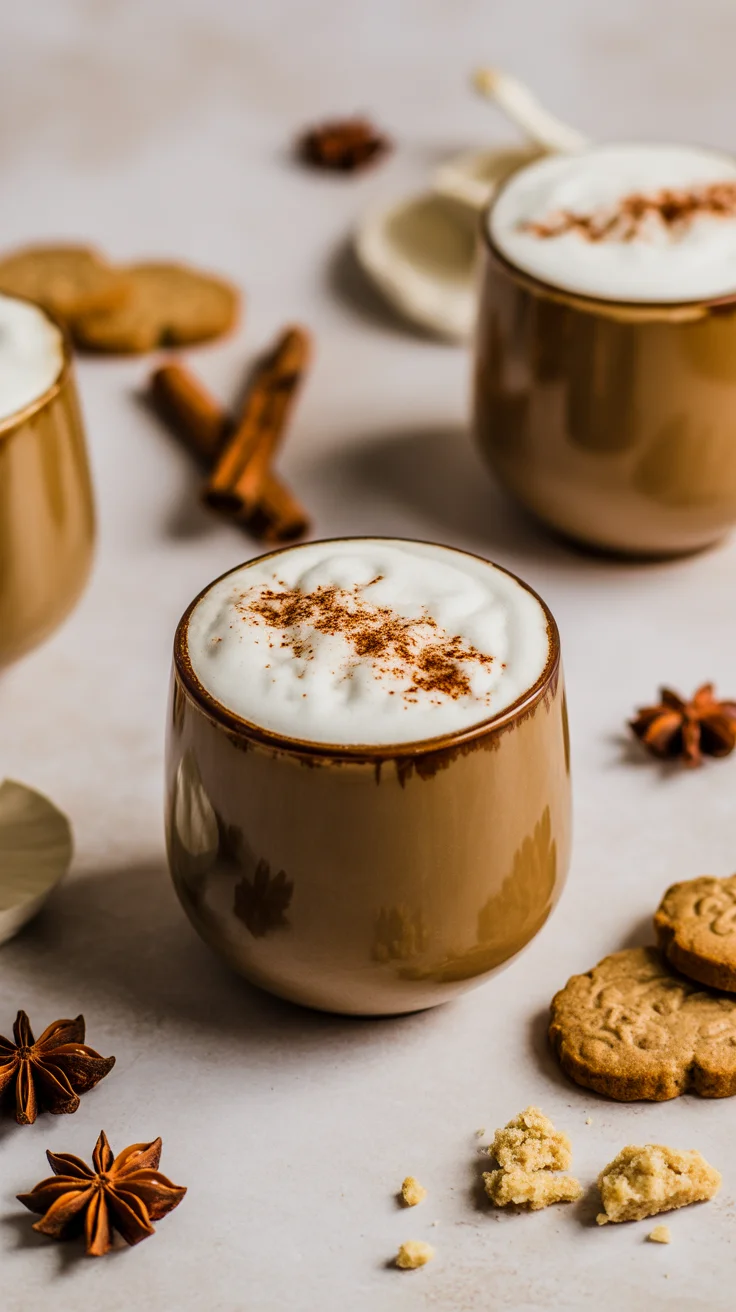 Gingerbread Spice Coconut Water Kefir Latte