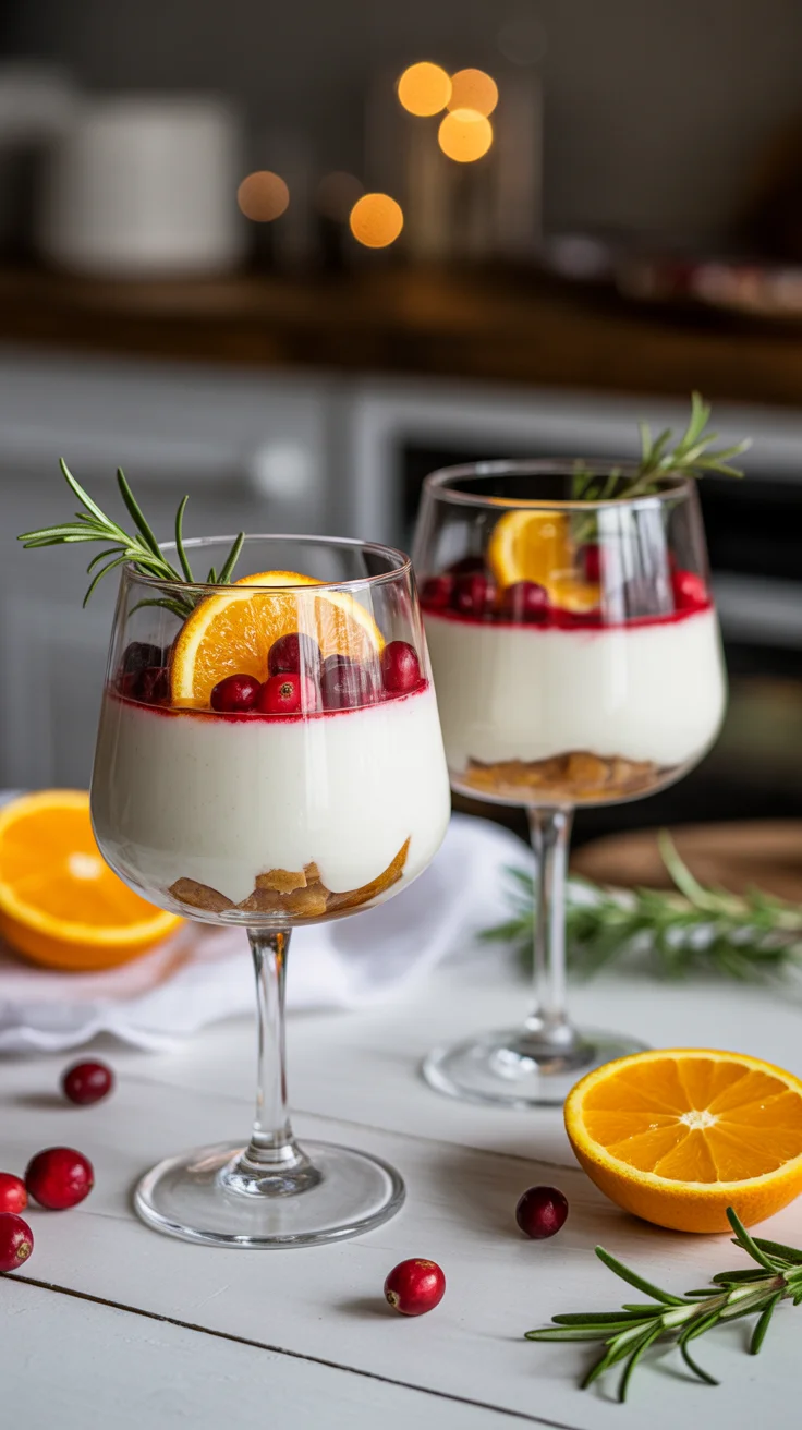 Cranberry Orange Rosemary Holiday Sparkle Kefir