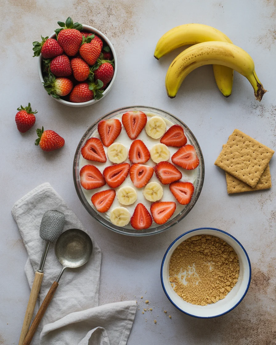 Strawberry Cheesecake Banana Pudding