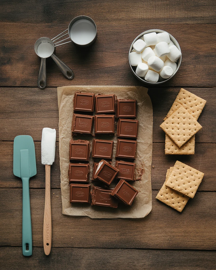 Gooey S'mores Chocolate Bars