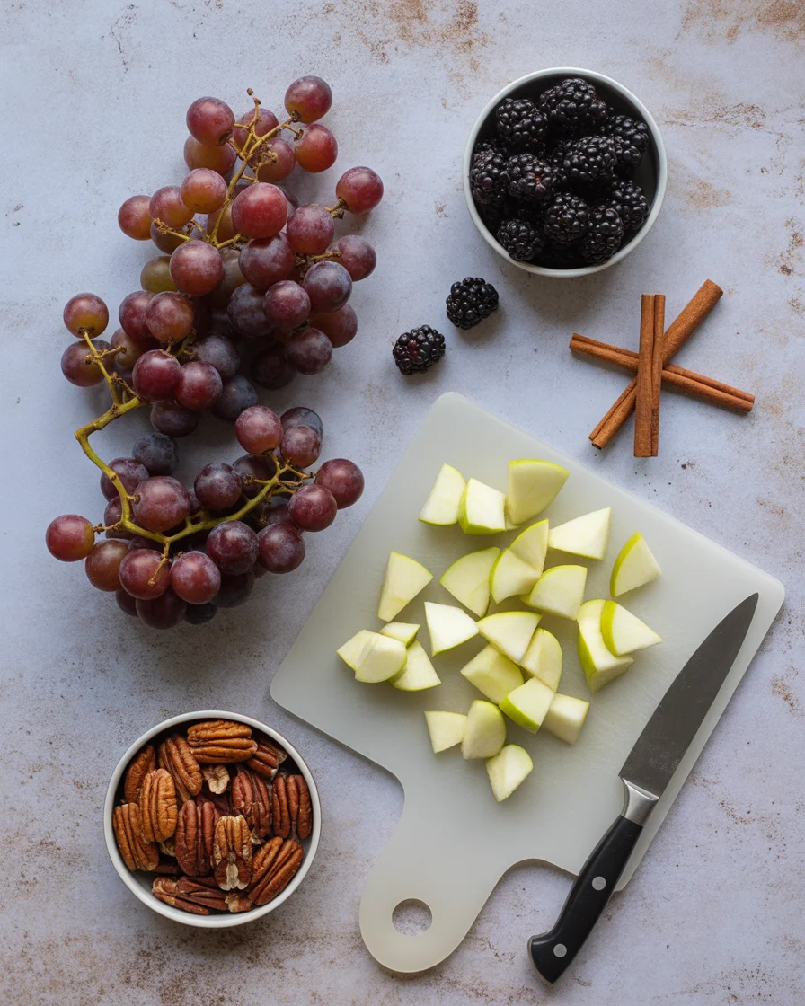 Autumn Harvest Fruit Salad with Maple Cinnamon