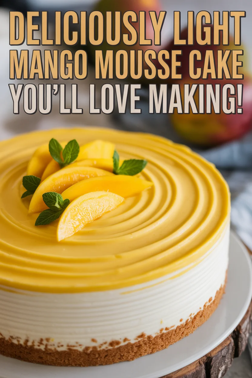 Deliciously Light Mango Mousse Cake You'll Love Making! 10 Deliciously Light Mango Mousse Cake You'll Love Making!