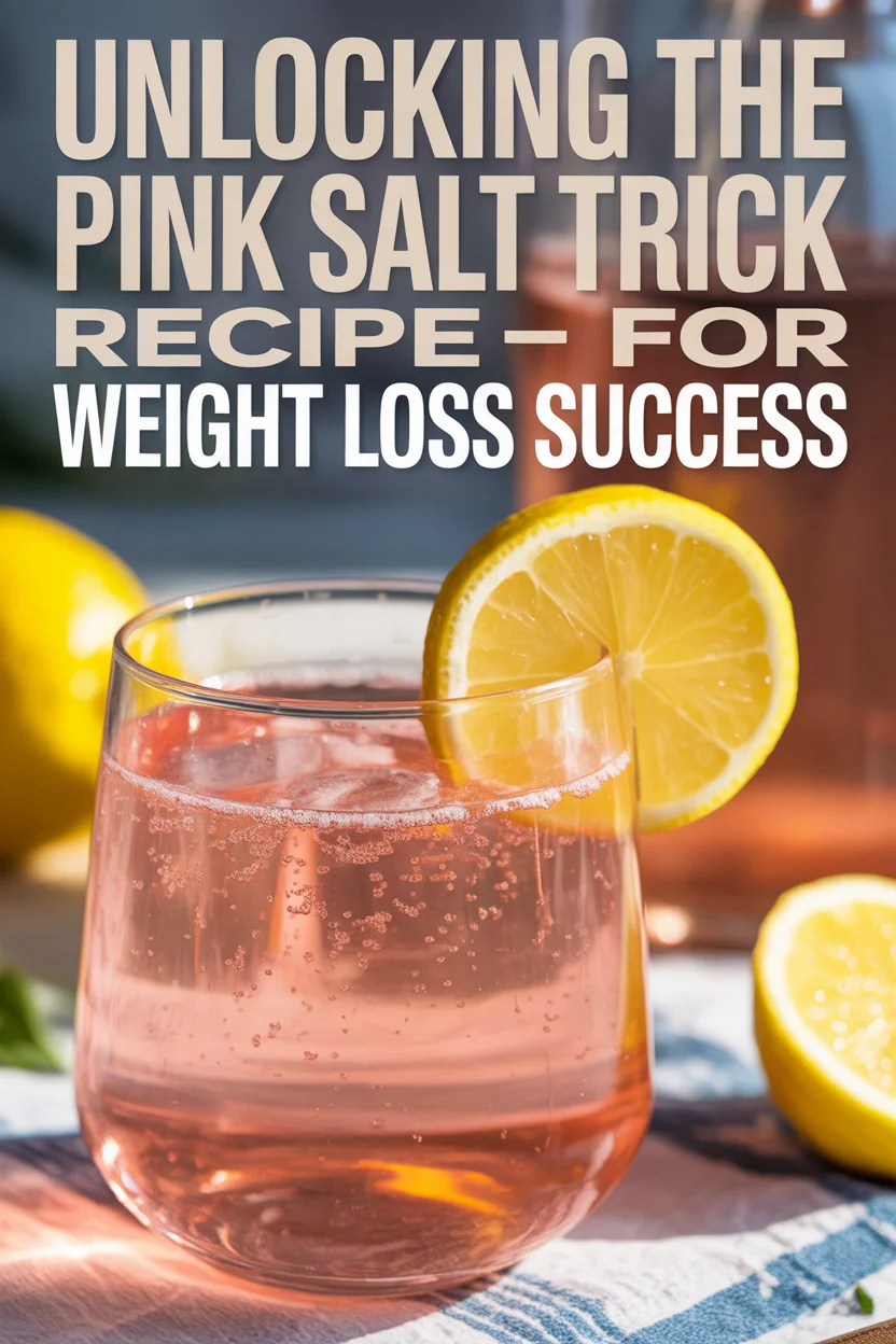 Unlocking the Pink Salt Trick Recipe for Weight Loss Success