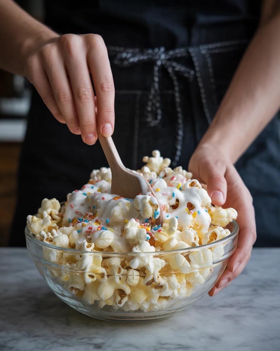 Deliciously Sweet Funfetti Marshmallow Popcorn Recipe