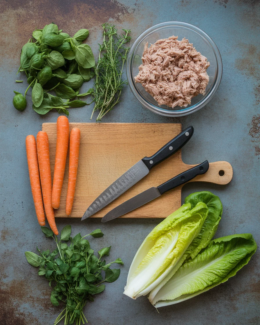 Low Carb Tuna Salad Lettuce Wraps